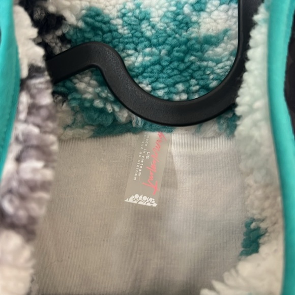 FP Movement Hit The Slopes Printed Fleece Jacket - Minty Fresh Duet Combo - Picture 6 of 9